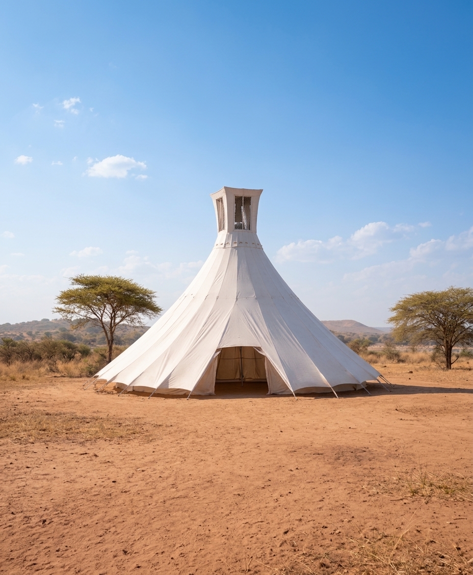 Wind Catcher Tent Render